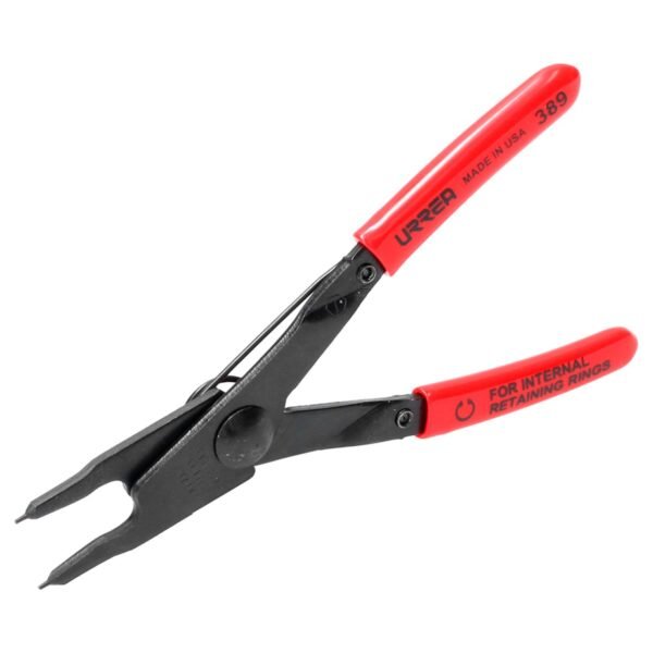 Pinza para anillos de retencion con mango rubber grip fijas tipo interno angulo de 0° Urrea