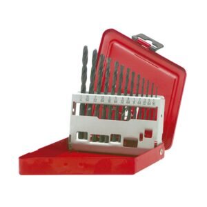 68800814 Juego de brocas negras de acero de alta velocidad zanco recto, 13 piezas Urrea