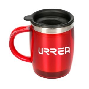Taza termica color rojo de acero inoxidable 350 ml Urrea