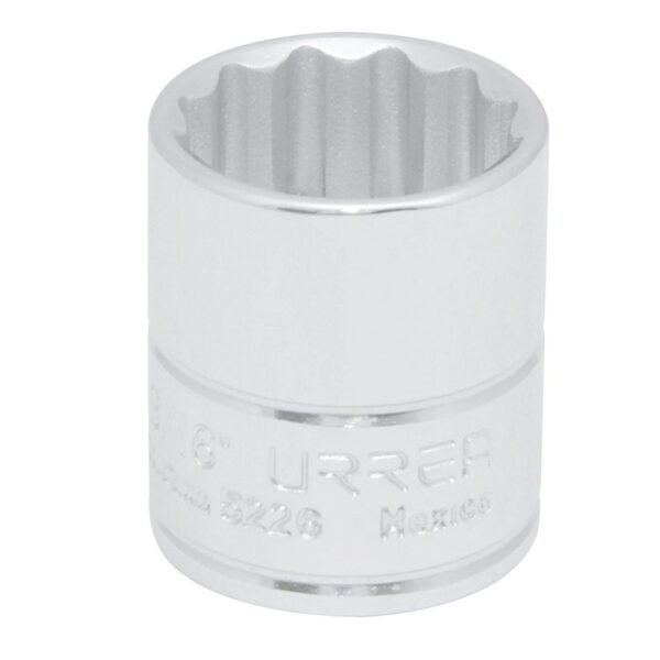 Dado cuadro de 3/8", 12 puntas, en pulgadas, 13/16" Urrea