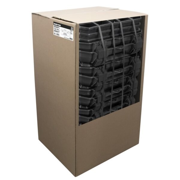 68809460 Juego de cajas portahta plastic con broches plasticos y charola ngo tapa rja 19"x10",15 pz Urrea