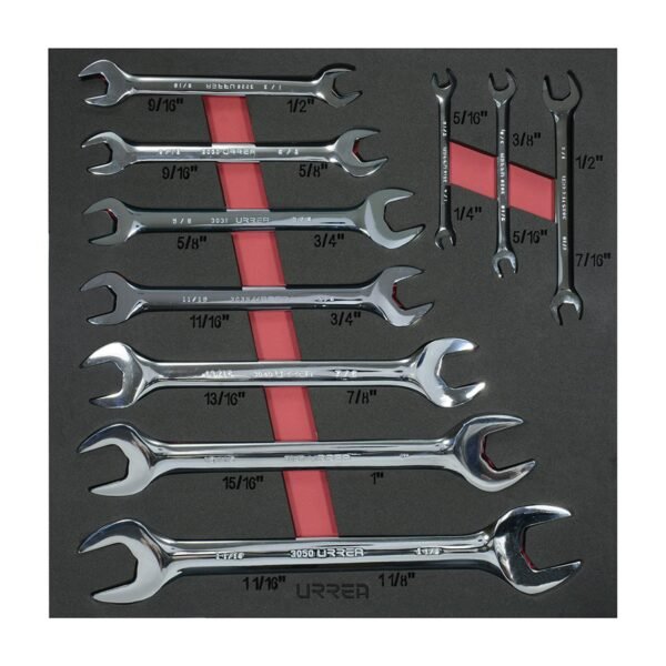 Juego de llaves españolas en pulgadas 10 piezas, CH215-C Urrea