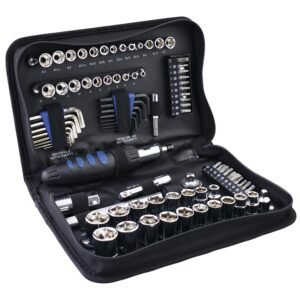 Juego combinado de herramienta 83 piezas, con estuche plastico Foy