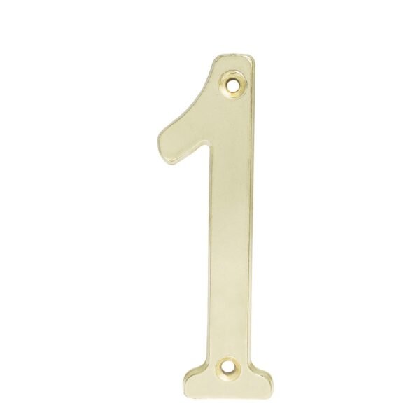 Numero 1 slim 4" laton brillante Lock