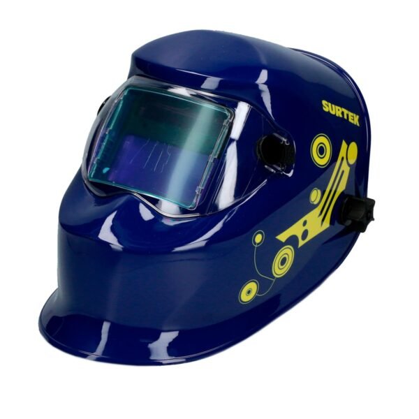 Careta electronica para soldar con panel solar, alarma de bateria baja Surtek