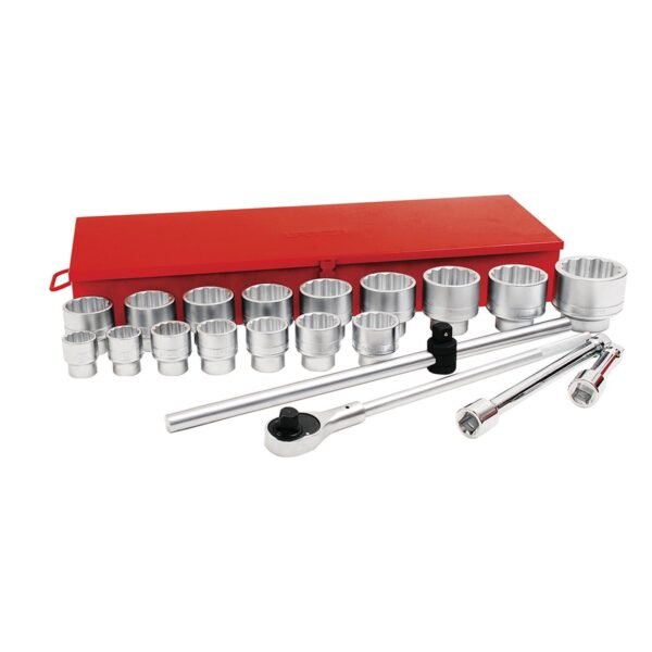 68806148 Juego de dados y accesorios cuadro de 1" en pulgadas, 21 piezas Urrea