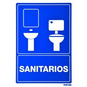 Señal "Sanitarios" Surtek