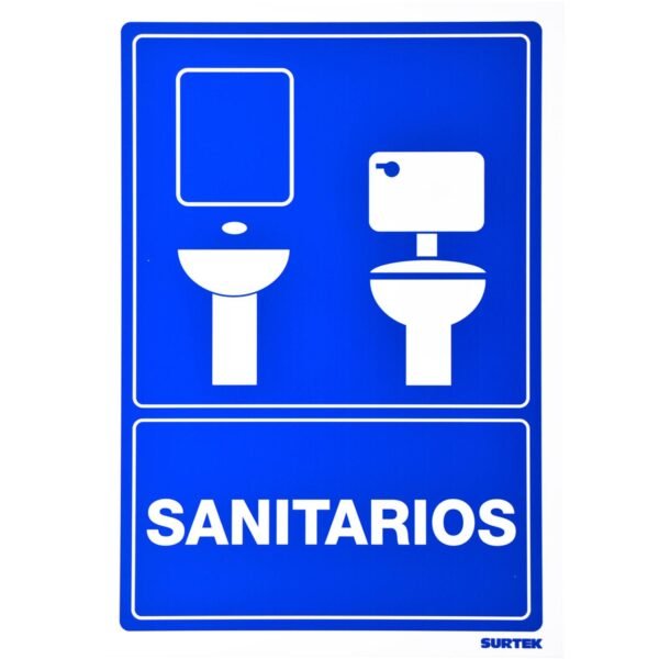 Señal "Sanitarios" Surtek