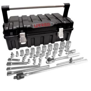 Juego de dados y accesorios cuadro de 3/8" y 1/2" en pulgadas, 37 piezas Urrea