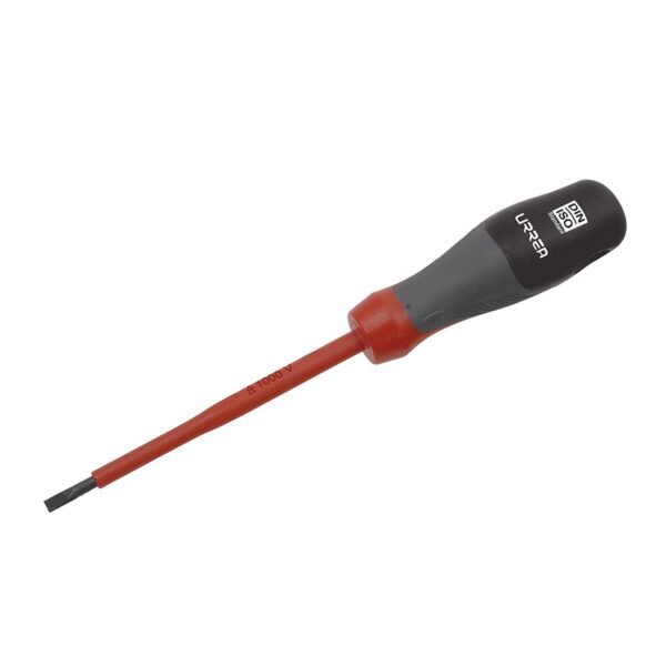 68806499 Destornillador con mango trimaterial 1000 V, punta plana 5/32" x 4" Urrea