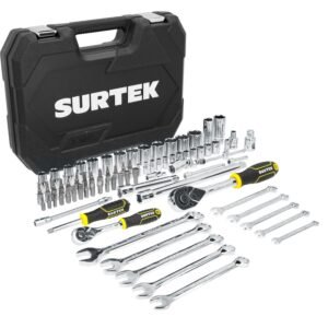 Juego combinado de herramienta para mecanico 84 piezas, con maletin plastico Surtek
