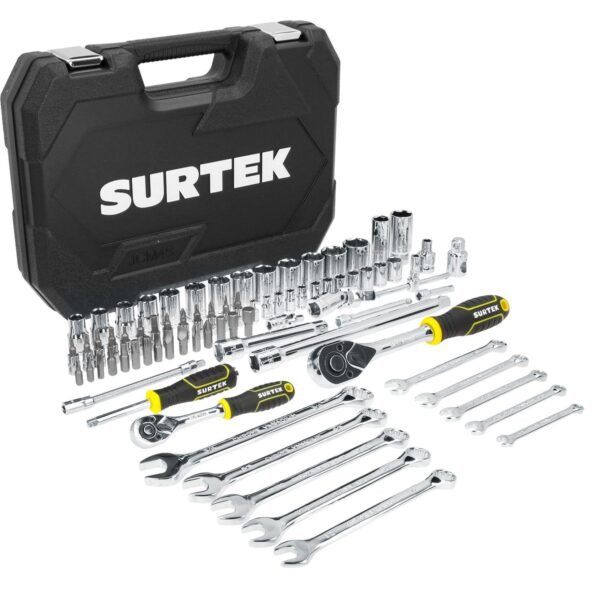 Juego combinado de herramienta para mecanico 84 piezas, con maletin plastico Surtek