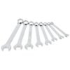 Juego de llaves combinadas pulido espejo en pulgadas, 12 puntas, 8 piezas en rack Surtek