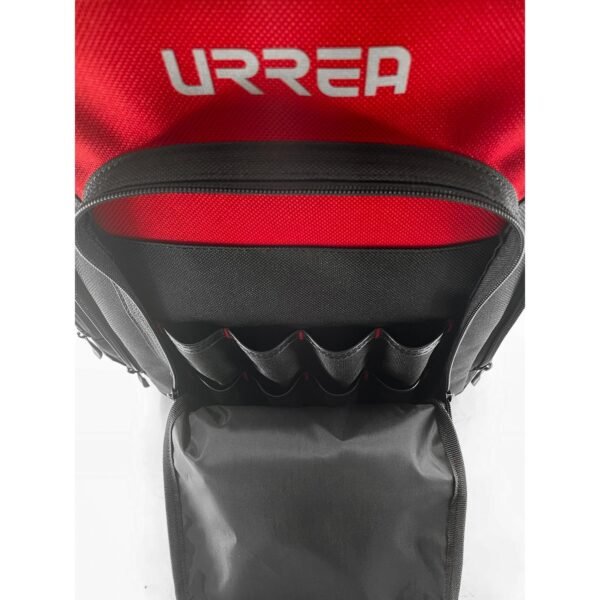 Mochila portaherramientas de poliester extraible 17"x13"x10", c/asa alambre Urrea