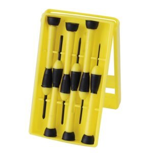 Juego de destornilladores de precision para joyero combinados, 6 piezas en caja plastica Surtek