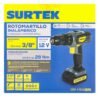 Taladro/atornillador 3/8" bateria de Li-ion 12 V 28 Nm Surtek
