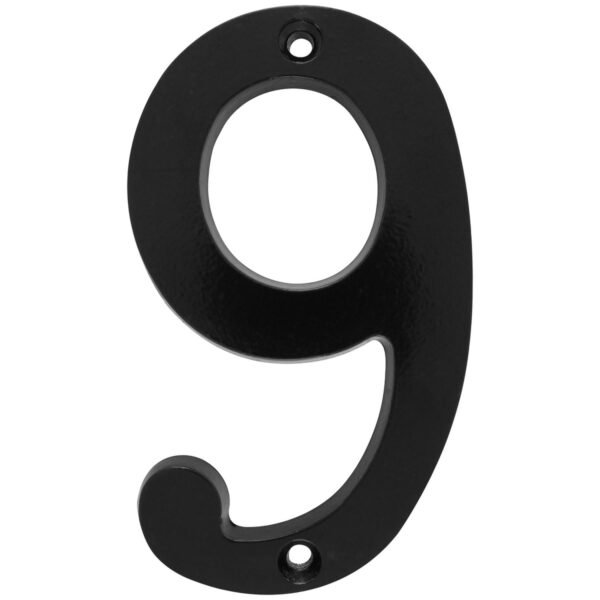 Numero 9 slim 4" negro Lock