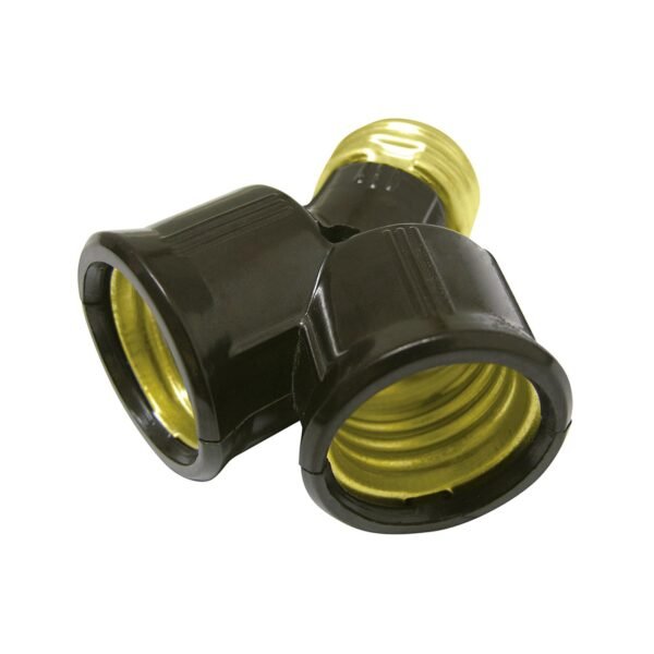 Portalampara doble, color negro Surtek