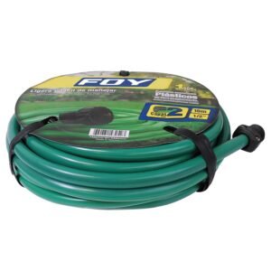 Manguera para jardin lisa con conector plastico 2 capas 1/2", 10 m Foy