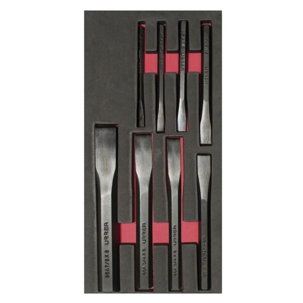 Juego de cinceles 8 piezas, CH122-C Urrea