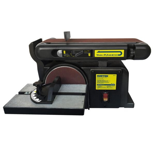68801819 Lijadora de banda 4" x 36" y disco estacionaria 6" 1/2 HP 120 V Surtek