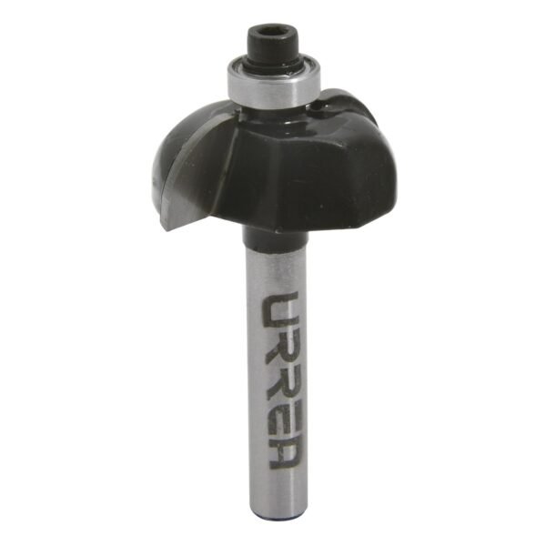 Broca para router de acero bocel cuarto con balero 1-1/8" zanco de 1/4" Urrea