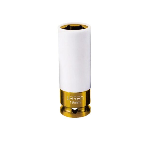 68807058 Dado de impacto metrico cuadro de 1/2" con proteccion Nylamid, 19 mm Urrea