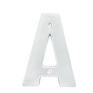 Letra A bold 4" cromo satinado Lock