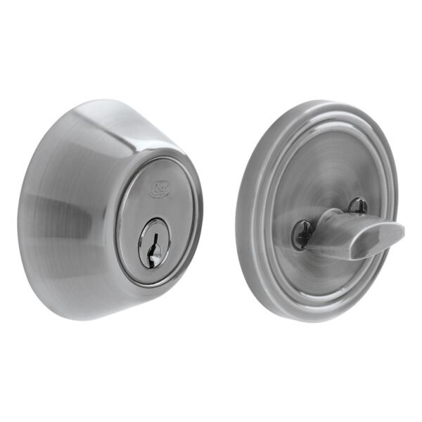 Cerrojo residencial funcion sencilla, niquel satinado, llave estandar, blister Lock