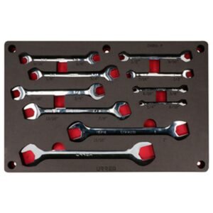 68804925 Juego de llaves españolas pulido espejo en pulgadas 10 piezas, CH253P-C Urrea