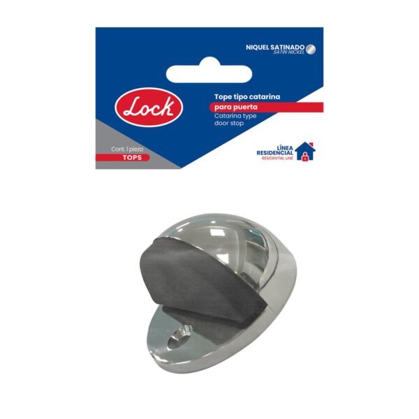 68812942 Tope tipo catarina para puerta niquel satinado Lock