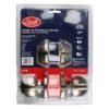 Combo de pomo tubulares de bola funcion doble, laton antiguo, llave estandar, blister Lock