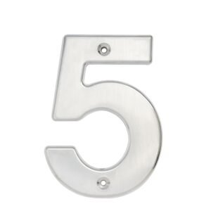 Numero 5 bold 4" niquel satinado Lock