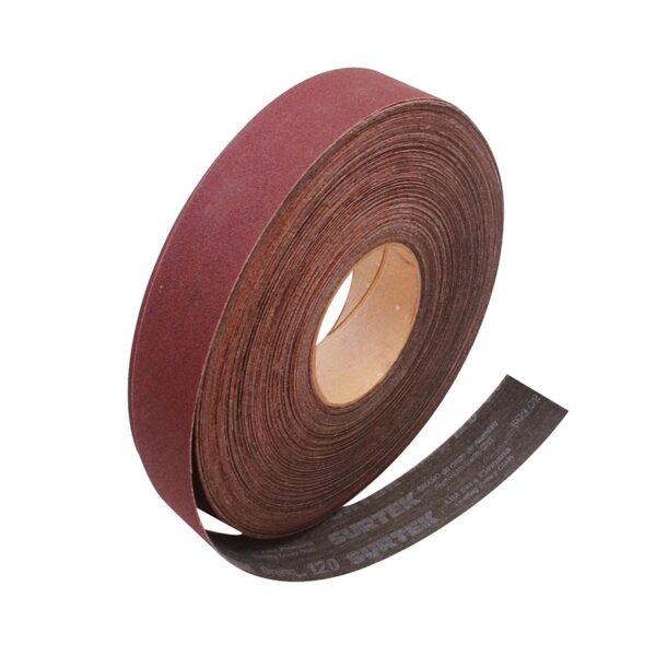 68802847 Lija en rollo para plomero 1-1/2 x 5 m, grano 120 Surtek