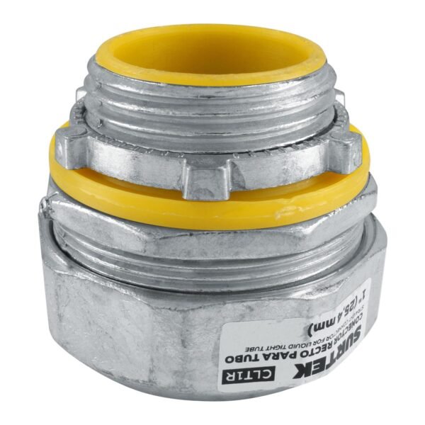 Conector recto para tubo liquid tight 1" Surtek