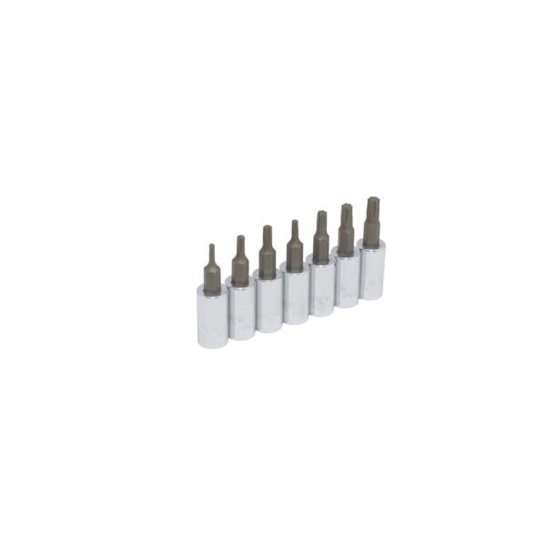 Juego de dados con punta torx cuadro de 1/4", 7 piezas Urrea