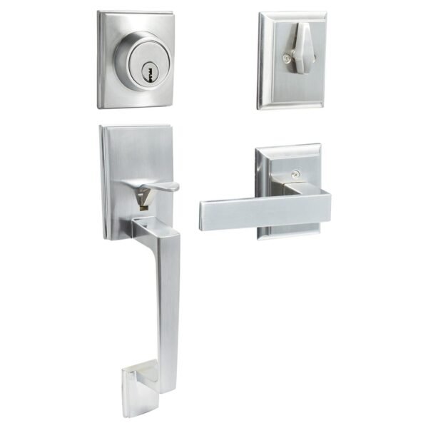 Gatillo rectangular solido para entrada funcion doble, niquel satinado, visual Lock