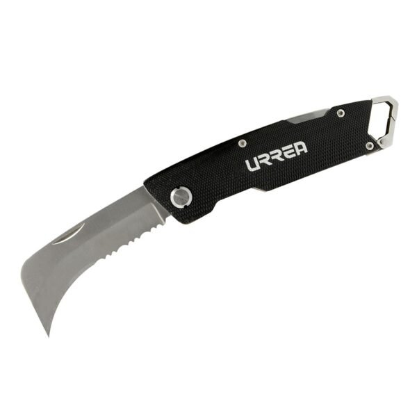 Cuchillo de acero inoxidable con mango acero de 8", para linoleo Urrea