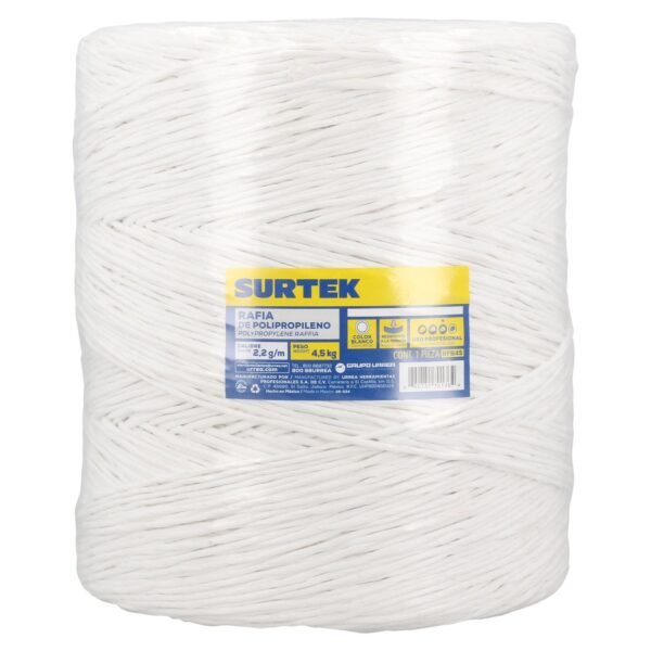 Rafia de polipropileno blanca 2.2 g/m Surtek