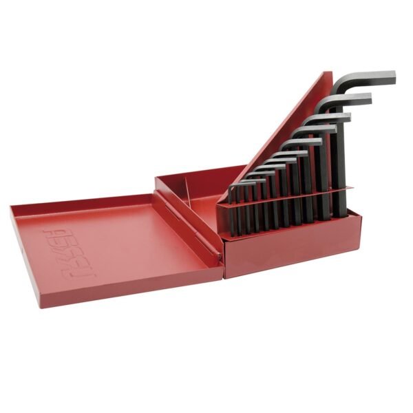 Juego de llaves hexagonales tipo "L", en pulgadas, 11 piezas en estuche plastico Urrea