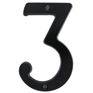 Numero 3 slim 4" negro Lock