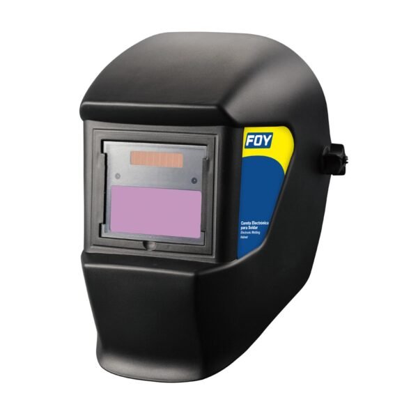 Careta electronica para soldar con panel solar Foy