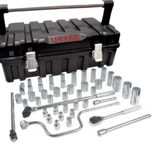 Juego de dados y accesorios cuadro de 1/2" en pulgadas, 43 piezas Urrea