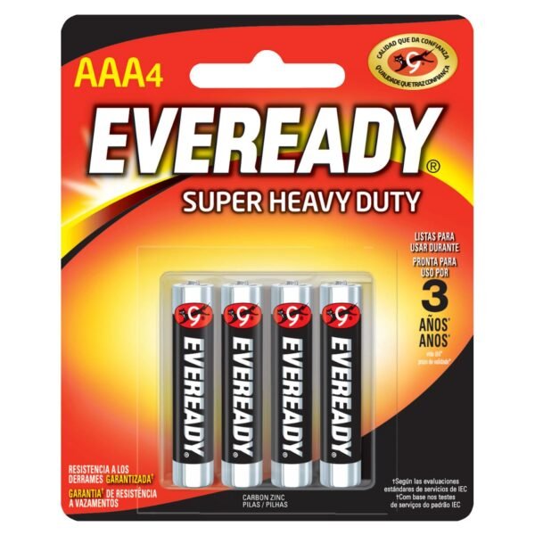 Pila alcalina Eveready® "AAA", 4 piezas Surtek