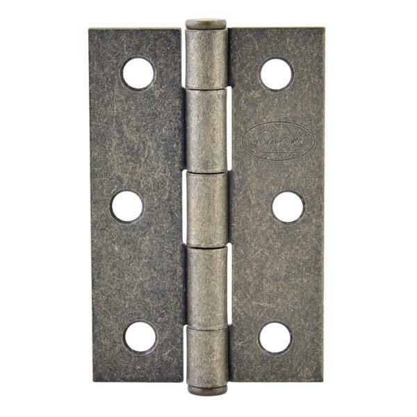 68804556 Bisagra alargada perno remachado de acero laton antiguo 2.5" x 1.81" Lock