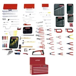 68803154 Juego intermedio industrial en pulgadas 215 piezas, con gabinete EX27S6 Urrea