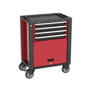 68798119 Gabinete movil 4 gavetas color rojo y negro serie HD 28" Urrea