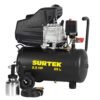 Compresor de aire electrico lubricado con pistola y manguera 25 Lt 2.5 HP, 120 V