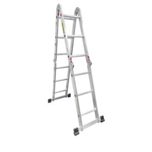 Escalera multiposiciones tipo III de aluminio con 12 peldaños Surtek