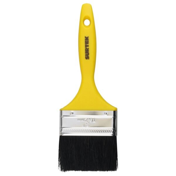 Brocha de cerdas naturales con mango plastico 3" Surtek